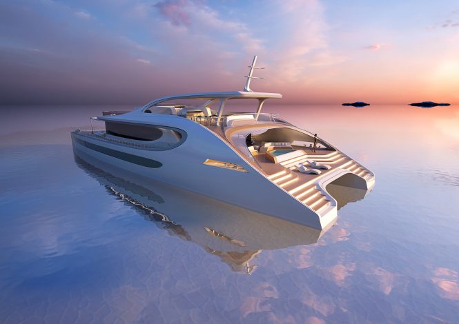 Rossinavi catamaran yacht concept Oneiric