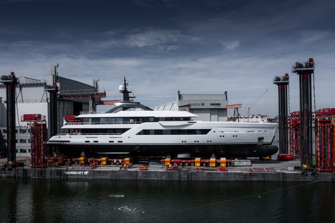 Amels 6002 superyacht Project WITCHRAFT launched