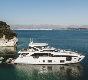 Azimut motor yacht VOLANTE ready for Mediterranean luxury charters