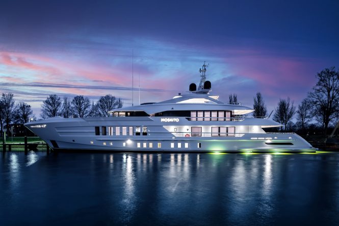 Motor yacht MOSKITO in the evening - Photo © Tom Van Oossanen