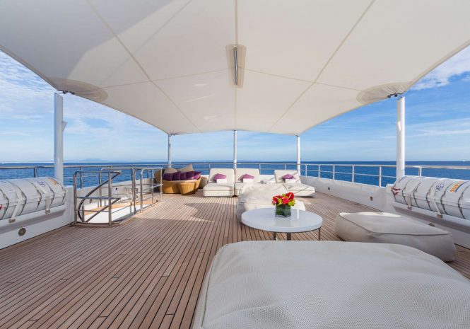 Spacious deck areas throughout