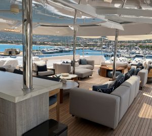 Have an indulgent Bahamas and Caribbean luxury yacht charter aboard the newly refitted superyacht BACCHUS