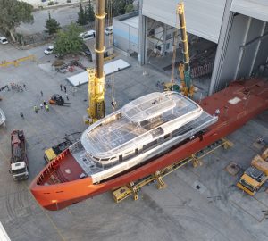 Alia Yachts' 53-metre full-custom SEA CLUB yacht under construction
