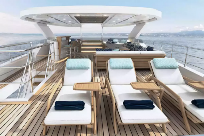 sun deck of the sistership vessel