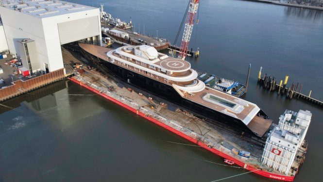 Abeking and Rasmussen Yacht 6507 ready for launch- Photo ©DrDuu