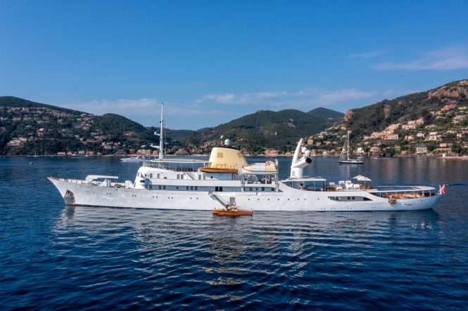 Super yacht CHRISTINA O is the setting for Triangle of Sadness