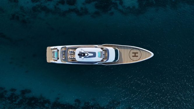 Luxury yacht O'REA (renderred image)