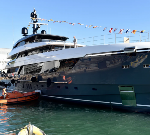 Sanlorenzo christens 57Steel yacht ALMA