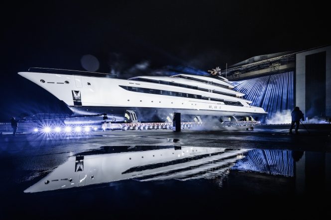 Oceanco 105m mega yacht H relaunched - © Photos Guillaume Plisson