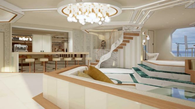 Interior sociable hub