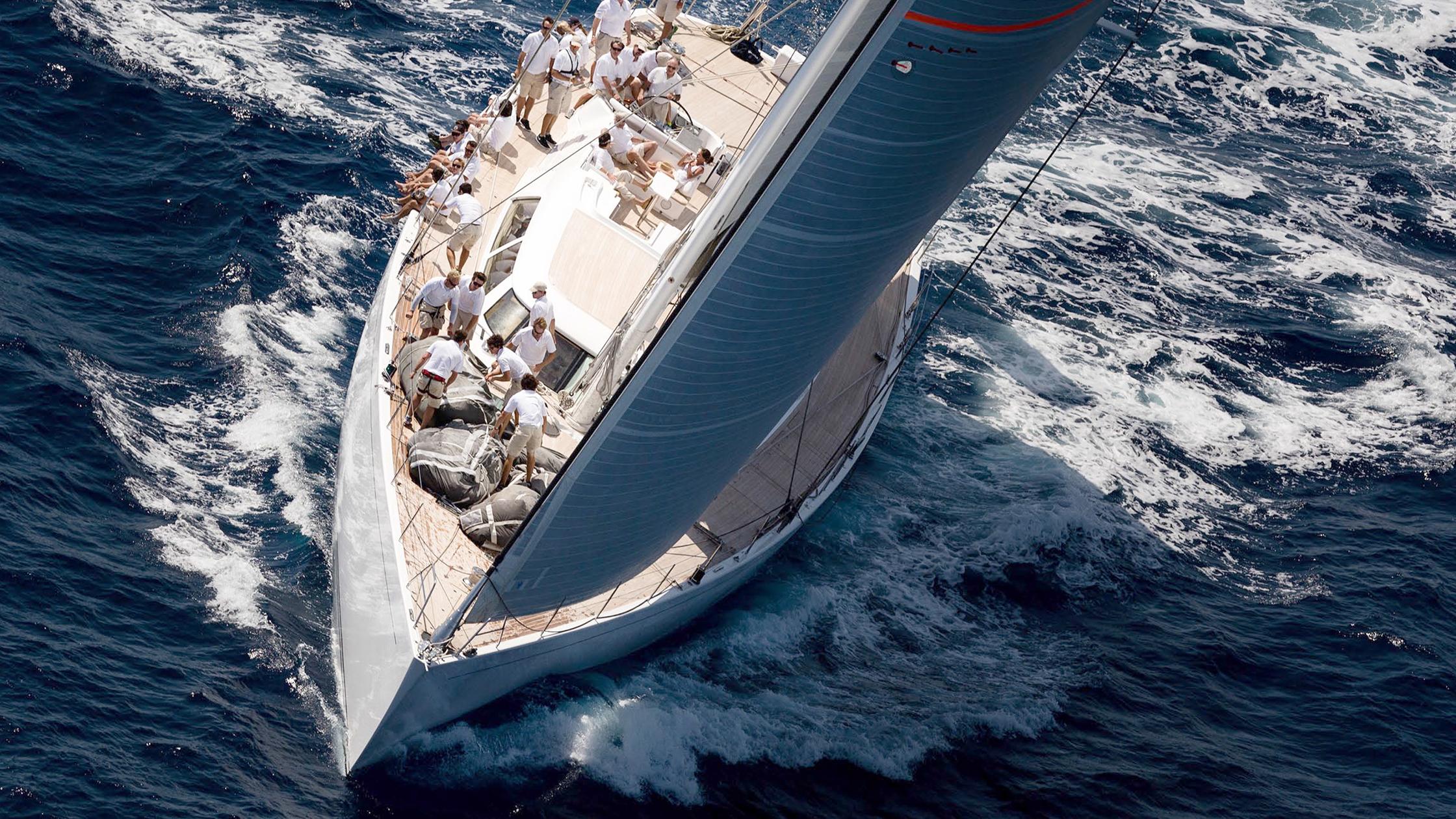 Luxury yacht SEALEN B at sail