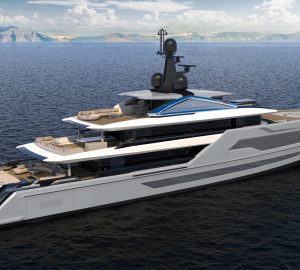 Construction continues on 58m superyacht TANKOA T580 as she arrives in the Genoa shipyard