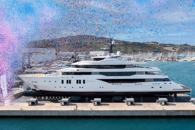 72m CRN139 Superyacht Launching Ceremony