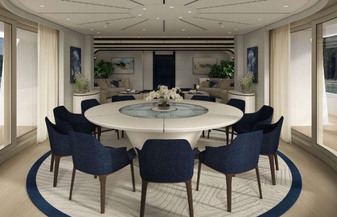 O'EVA upper deck dining room