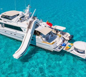 Recently renamed, 30m motor yacht MARGATE is back on the charter market in the Bahamas