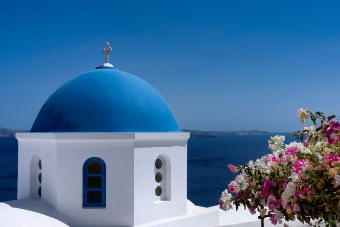 Distinctive colours of Greece