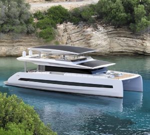 Solar powered catamaran ATRAVERSIA brand new to the Mediterranean charter market