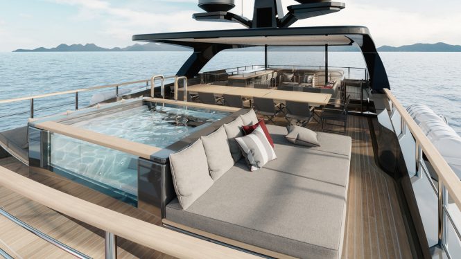 Sun deck pool