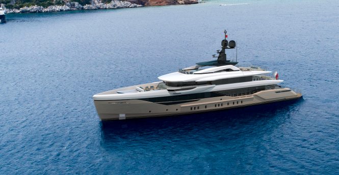 Bilgin 163-II 50m superyacht Project Ame Exterior Render