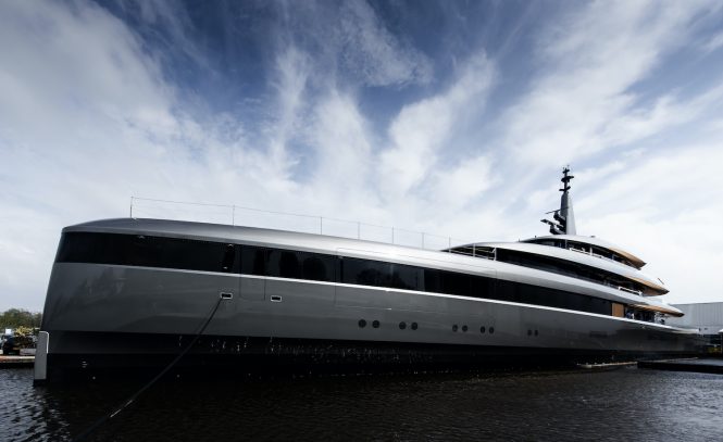 Profile of the yacht Project 710 - Photo credit Feadship