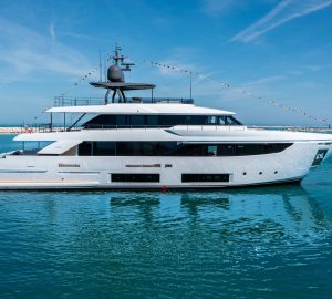 Timeless 33m Custom Line Navetta motor yacht FAMILIA hits water in Italy