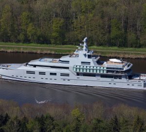 Lurssen-built 90m head-turner mega yacht NORN delivered to owner