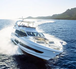 23m luxury yacht OREGGIA available for charter during the 2023 Monaco Grand Prix from 25-29 May