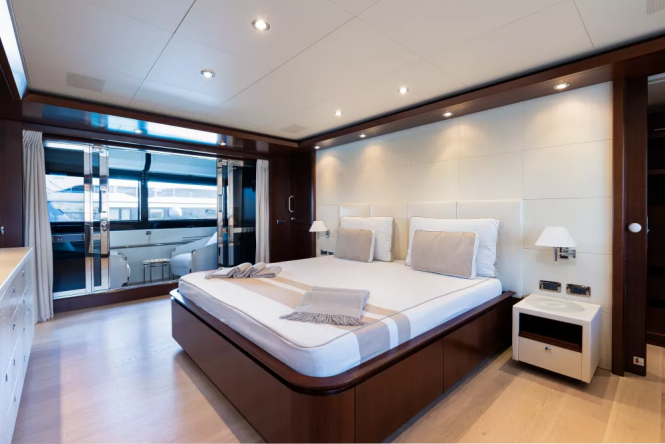 Master suite with private balcony