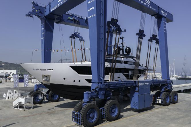 Custom Line 106 yacht ETOILE launched