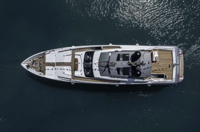 ETOILE yacht by Custom Line on water