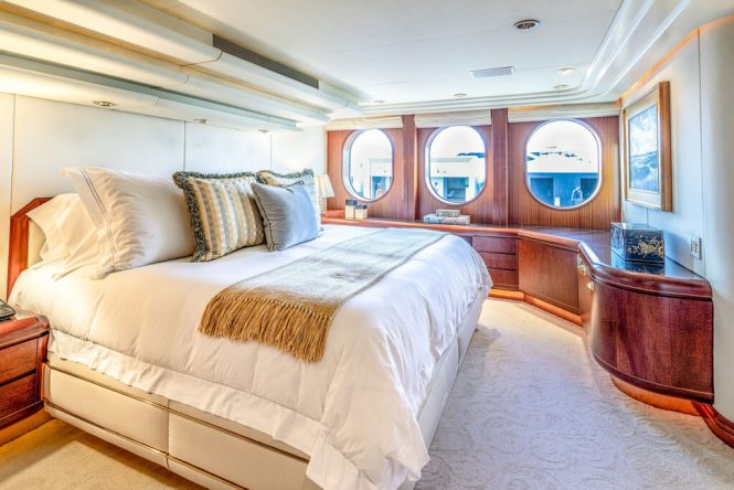 Interiors of the yacht