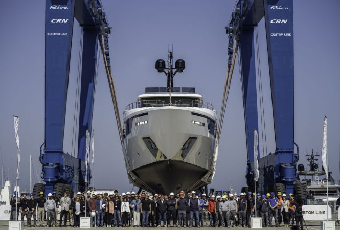 Motor yacht AYSHE launches