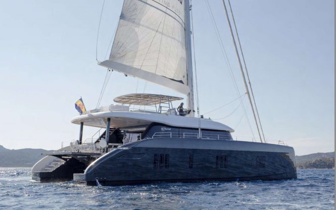 catamaran yacht ABOVE AND BEYOND