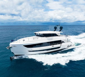 Brand new 27m motor yacht AURA available for charter in Australia