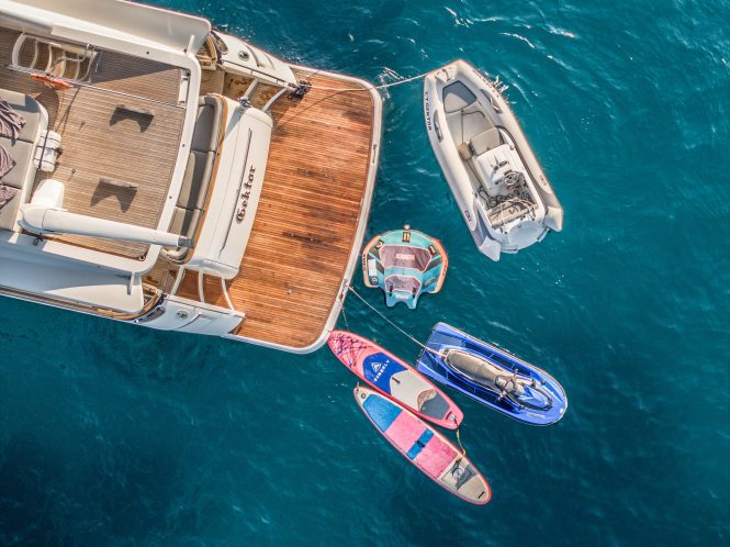 Collection of water toys