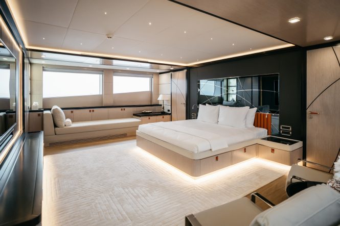 Master suite on the main deck