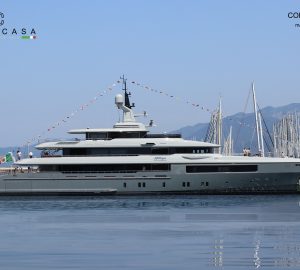 Codesca Shipyards launch luxury yacht KATHRYN (ex. Hull C127) in Italy