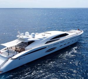 Distinctive 42m motor yacht BLUE DEVIL refitted and offered for charter