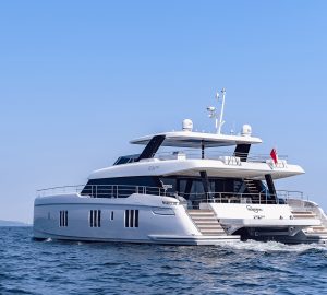 Contemporary 24m motor catamaran KOKOMO available for charters in the South Pacific