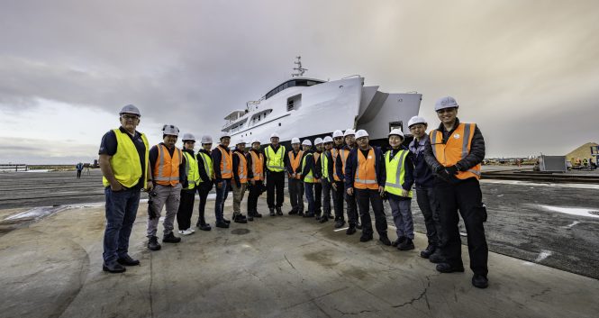 CHARLEY 2 build team at the launch