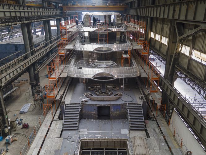 Four deck levels under construction