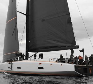 34m foil-assisted Baltic 111 sailing yacht RAVEN begins sea trials.