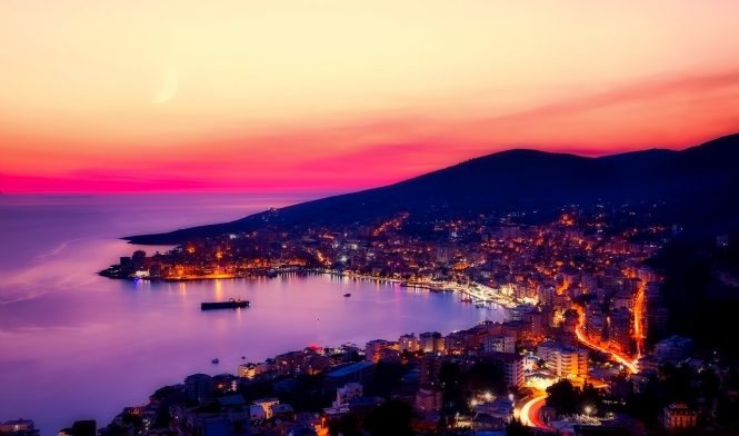 Sarande by night - Albania