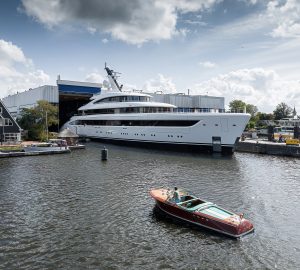 76m Feadship superyacht PROJECT 822 emerges from drydock