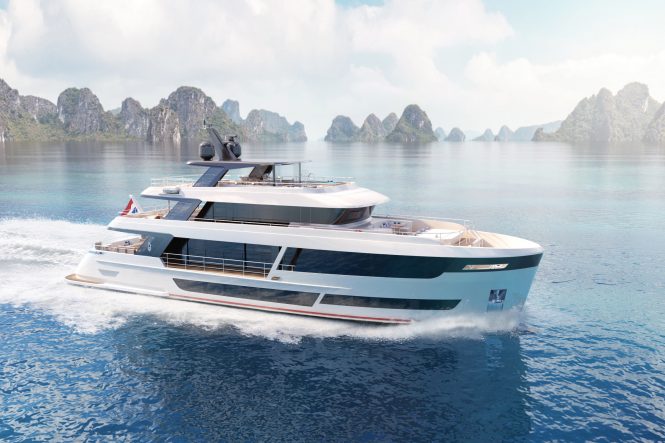 Motor yacht PROJECT 111.11 from Van der Valk (rendering)