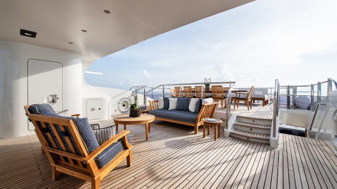 Sun deck lounge and dining