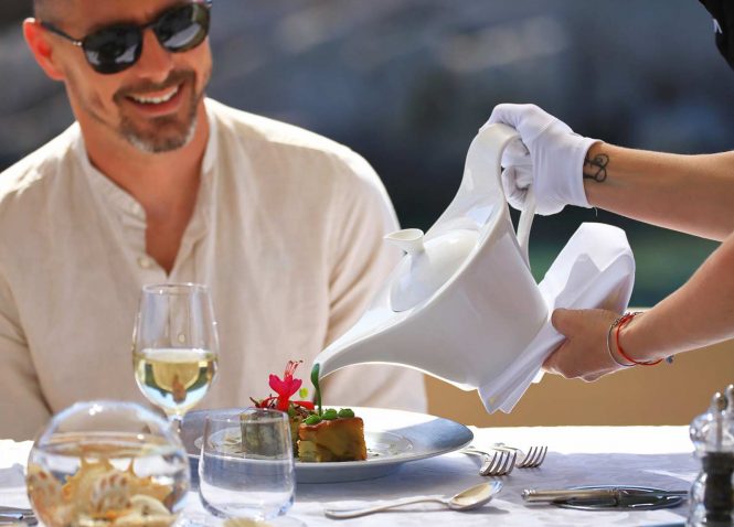 Luxury service on board