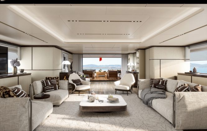 Benetti FB284 main salon