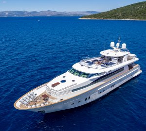 35m motor yacht CONTE STEFANI available for charter in the Eastern Mediterranean