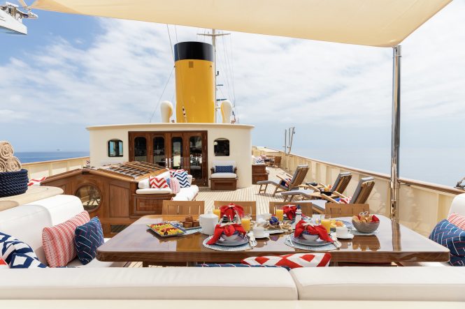 Al fresco dining area